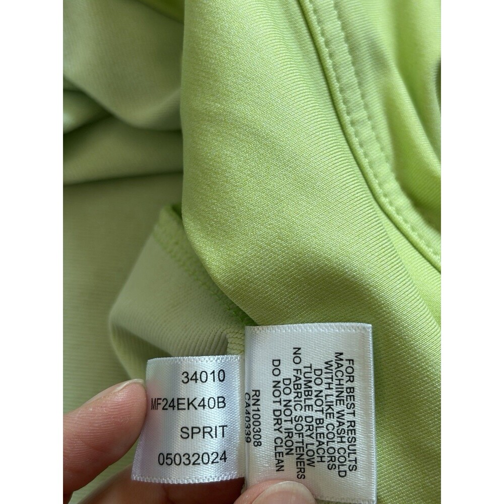 Peter Millar Perth Melange Quarter Zip Mens XXL 2XL Spritzer Green Golf Pullover - Picture 3 of 10